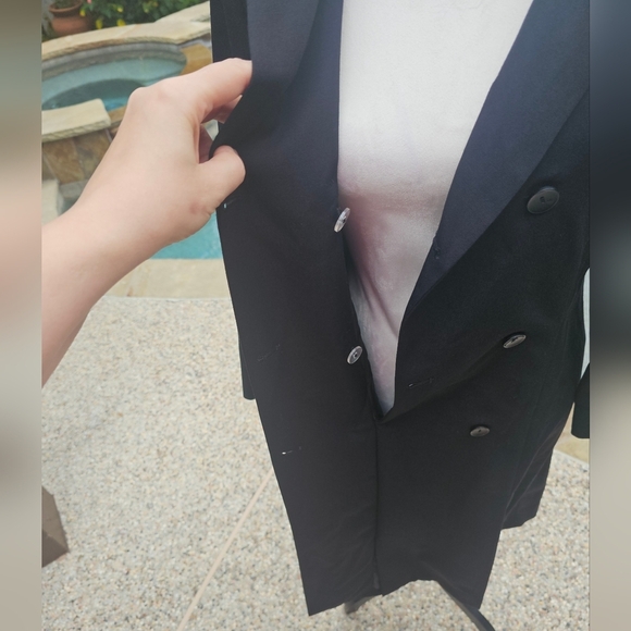 Pendleton black  Double Breasted 100%  virgin wool dress 4 - Picture 13 of 14